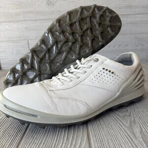 ECCO Cage Pro Yak Leather Spikeless Golf Shoes Mens 11-11.5 EU 45 Waterproof